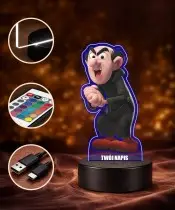 3D-LED-Lampe mit UV-Druck Schlümpfe Gargamel