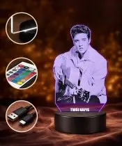 Lampka LED 3D Elvis Presley