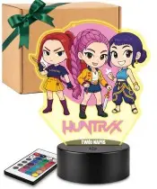 K-Pop Dämonenjäger Huntrix 3D-LED-Lampe