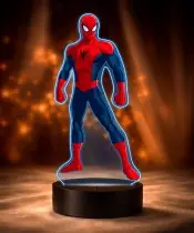 3D LED Plexido Lamp with Marvel Spiderman Print