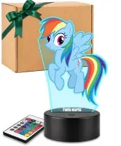 Mein kleines Pony Rainbow Dash 3D-gedruckte LED-Lampe