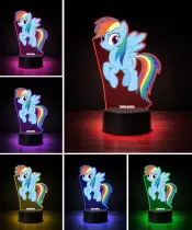 My Little Pony Rainbow Dash 3D Printed LED Lamp