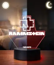 Lampka LED 3D Plexido Rammstein Logo