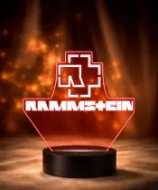 3D-Plexido-LED-Lampe Rammstein-Logo