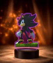 3D Plexido LED Lamp with Print Fairy Tale Game Sonic Character