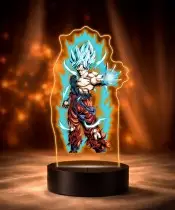 3D Plexido LED Lamp with Goku Transformation Print
