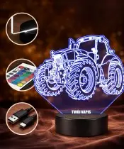 3D Plexido LED Lamp Tractor Tractor