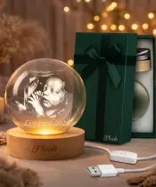 copy of 3D-Kristallkugel – Valentinstags- und Hochzeitsgeschenk mit Ihrem gemeinsamen Foto