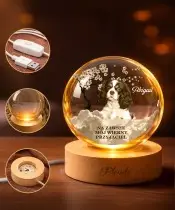 copy of 3D Crystal Ball Valentine's Day Wedding Gift with Your Photo Together