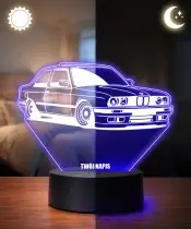 3D-Plexido-LED-Lampe Auto BMW E30 Coupe