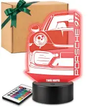 3D-Plexido-LED-Lampe Auto Porsche 911