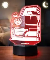 3D Plexido LED Lamp Car Porsche 911