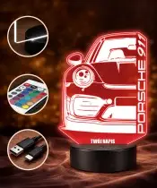 3D Plexido LED Lamp Car Porsche 911