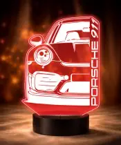 Lampka LED 3D Plexido Samochód Porsche 911