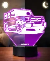 3D-Plexido-LED-Lampe Auto Mercedes AMG G 63