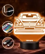 3D Plexido LED Lamp Car Mercedes E-Class W210
