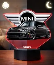 3D-LED-Lampe mit UV-Druck Auto MINI Cooper S mit Logo