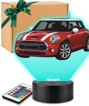 3D LED Lamp with UV Print Car MINI Cooper S