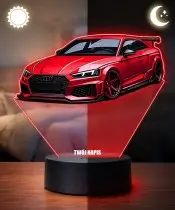Lampka LED 3D z Nadrukiem UV Samochód Audi RS5 Coupe