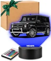 3D LED Lamp with UV Print Car Mercedes G-Class Brabus 800