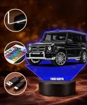 3D LED Lamp with UV Print Car Mercedes G-Class Brabus 800