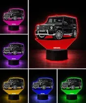 3D-LED-Lampe mit UV-Druck Auto Mercedes G-Klasse Brabus 800