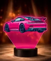 3D LED Lamp with UV Print Car Porsche 911 GT3