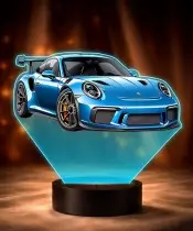 3D-LED-Lampe mit UV-Druck Auto Porsche 911 GT3 RS