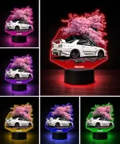 3D LED Lamp with UV Print Car Nissan Skyline GT-R R34 Sakura
