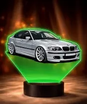 3D LED Lamp with UV Print Car BMW 3 Series E46 Sedan