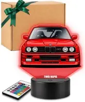 3D LED Lamp with UV Print Car BMW M3 E30