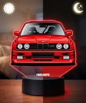 3D LED Lamp with UV Print Car BMW M3 E30