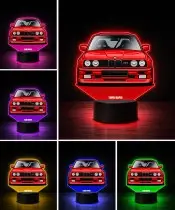 3D LED Lamp with UV Print Car BMW M3 E30