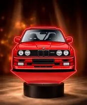 3D-LED-Lampe mit UV-Druck Auto BMW M3 E30