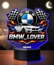 Lampka LED 3D z Nadrukiem UV Samochód BMW M4 Coupe BMW Lover