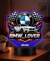 Lampka LED 3D z Nadrukiem UV Samochód BMW M4 Coupe BMW Lover