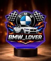 Lampka LED 3D z Nadrukiem UV Samochód BMW M4 Coupe BMW Lover