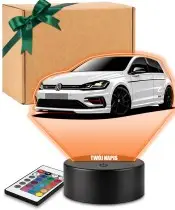 3D-LED-Lampe mit UV-Druck Auto Volkswagen Golf VII GTI
