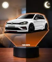 3D LED Lamp with UV Print Car Volkswagen Golf VII GTI