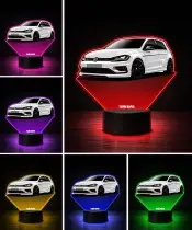 3D-LED-Lampe mit UV-Druck Auto Volkswagen Golf VII GTI