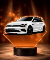 3D LED Lamp with UV Print Car Volkswagen Golf VII GTI