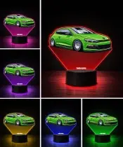 3D-LED-Lampe mit UV-Druck Auto Volkswagen Scirocco R