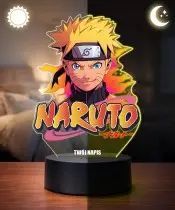 Naruto Portrait 3D LED Night Light with Name
