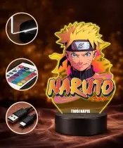 Naruto Portrait 3D LED Nachtlicht mit Namen