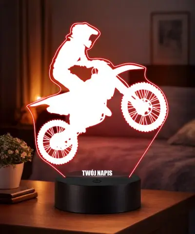 Motocross Silhouette 3D LED...