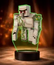 Lampka Nocna LED 3D Minecraft Golem z Imieniem