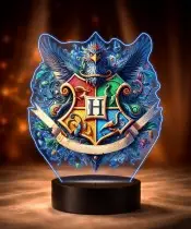 Harry Potter Hogwarts Gryffindor 3D LED Night Light with Name