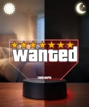 Wanted Spiel 3D LED Nachtlicht mit Namen