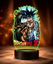 Lampka Nocna LED 3D Dragon Ball Goku i Smok z Imieniem