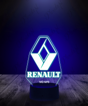 lampka_led_3d_plexido_renault_logo